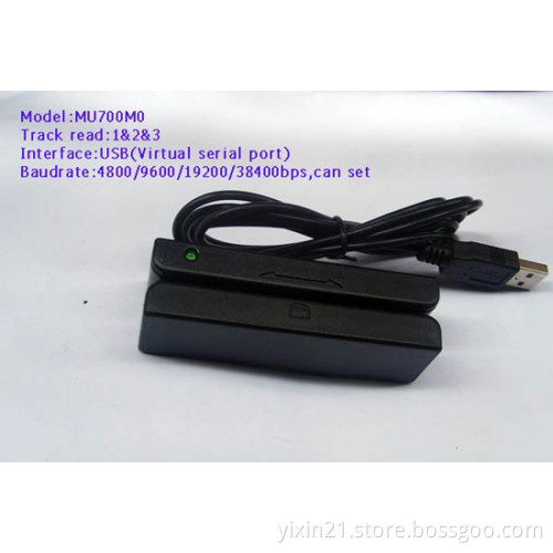 Magnetic swipe card reader-Virtual serial port (MU700M0)
